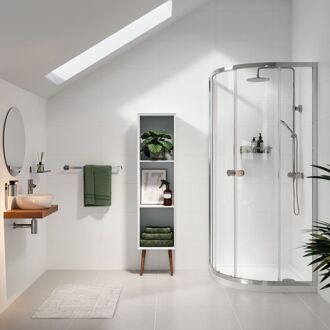 Douche Hoekinstap Seev 90 X 195cm - Chroom Profiel - 6 Mm Helder Glas