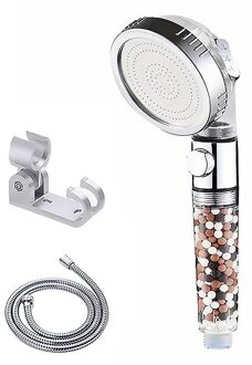 Douche Hoge Druk Verstelbare Douchekop Vervangbare Filter Toermalijn Home Spa Handdouche Punch-Gratis Beugel Base douche reeks