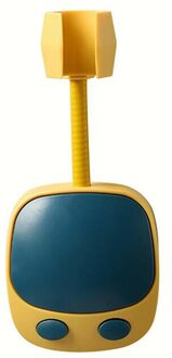 Douche Houder Universele Zuignap Douchekop Stand Beugel Punch-Gratis Badkamer Verstelbare Met Opknoping Haken blauw geel