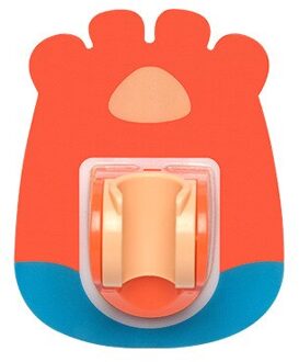 Douche Ondersteuning Badkamer Wall Mount Geperforeerde Vaste Basis Punch Gratis Douchekop Houder Ondersteuning Stand Voor Thuis Hotel Oranje