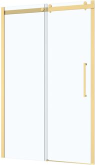 Douche Schuifdeur Rolling 120 X 200cm - Goud Profiel - 8 Mm Helder Glas
