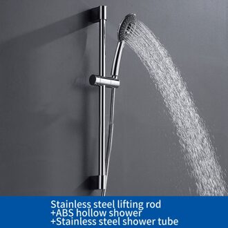 Douche Slide Bar Zeepbakje Badkamer Extension Douche Verstelbare Sliding Bar Set Met Zeepbakje Chrome Slide Bar reeks