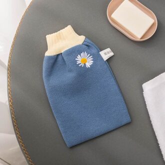 Douche Spa Exfoliator Dubbelzijdig Bad Handschoen Daisy Body Reiniging Huid Bad Massage Spons Scrub Mitt Wrijven Dode Huid verwijdering Peeling marine