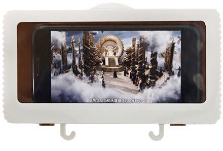 Douche Telefoon Doos Badkamer Waterdichte Telefoon Case Seal Bescherming Touchscreen Mobiele Telefoon Houder Voor Keuken Handsfree Gadget wit