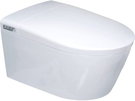 Douche Toilet Eve Home Van Marcke Smart Toilet met Softclose Zitting en Afstandsbediening Glans Wit