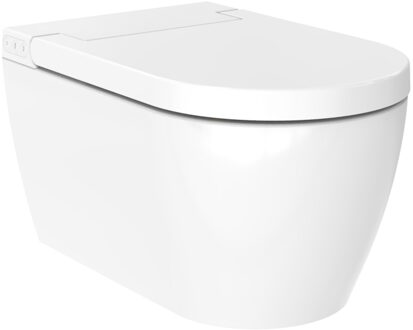 Douche WC RapoWash Basic 2.0 met Bidetspoeler en Afstandsbediening Wit