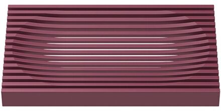 Douche Zeepbakje Premium Zelflozende Bar Zeep Houder Voor Douche Moderne Zeep Saver Voor Badkamer Flexibele Zeep Lade Rood