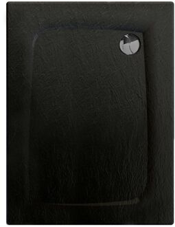 Douchebak Allibert Mooneo Rechthoek Inbouw Bioplax 100x80 cm Zwart