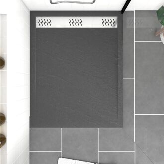 Douchebak - Pedra 100 X 80 Cm - Acryl - Antraciet