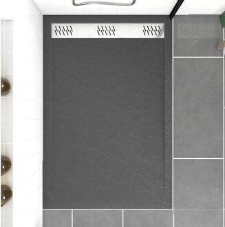 Douchebak - Pedra 120 X 80 Cm - Acryl - Antraciet