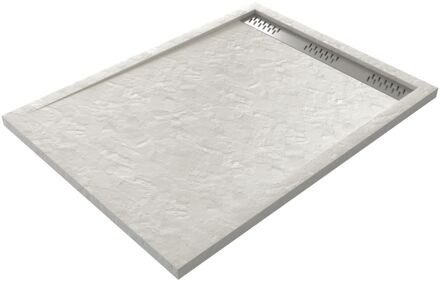 Douchebak - Pedra 120 X 90 Cm - Acryl - Wit