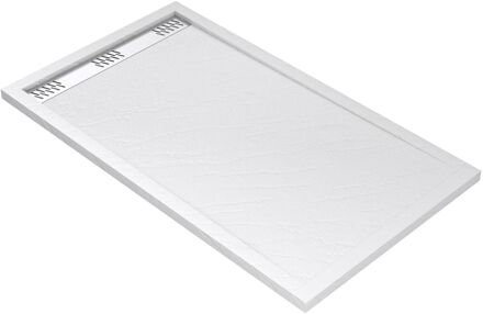 Douchebak - Pedra 140 X 80 Cm - Acryl - Wit