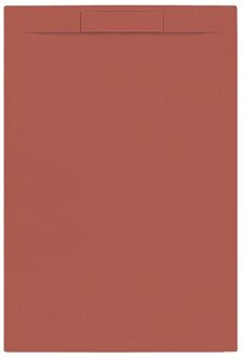 Douchebak + Sifon Allibert Rectangle 120x80 cm Mat Rood Terracotta