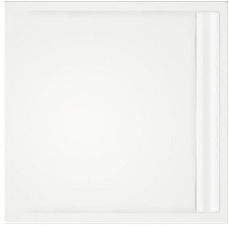 Douchebak rechthoek zelfdragend Easy Tray 90x80x5cm Wit Glans
