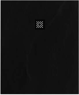 Douchebak Sanitop Just Creating Relievo Crag 100x120 cm Mat Zwart Topa