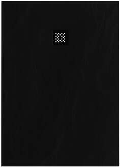 Douchebak Sanitop Just Creating Relievo Crag 100x140 cm Mat Zwart Topa