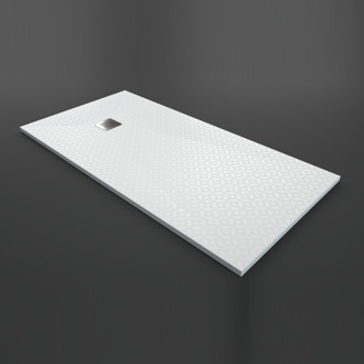 Douchebak Texence Canvas met Afvoer Hoogwaardig Composiet Texence