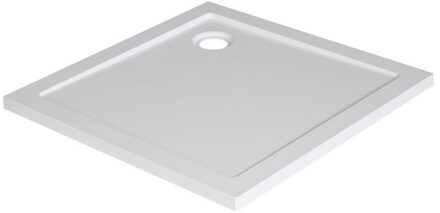 Douchebak Xellanz Luxe SMC Vierkant 80x80x4 cm Wit