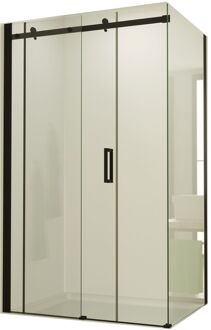 Douchecabine Boss & Wessing Supreme 120x90 cm Nano Coating Mat Zwart Profiel