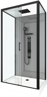 Douchecabine Trendy - Rechthoek - 80x110x215cm - Zwart Mat