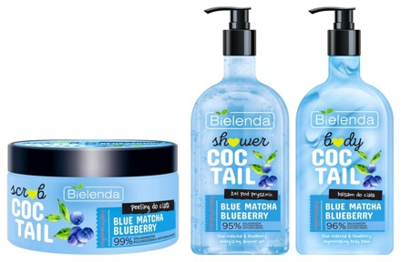 Douchegel Bielenda Blue Matcha + Blueberry shower set 350 g + 400 ml + 400 ml