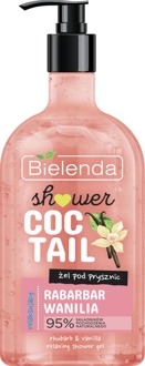Douchegel Bielenda Shower Coctail Relaxing Shower Gel Rhubarb + Vanilla 400 ml