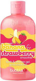 Douchegel Bubble T Smoothie Banana & Strawberry Bath & Shower Gel 500 ml
