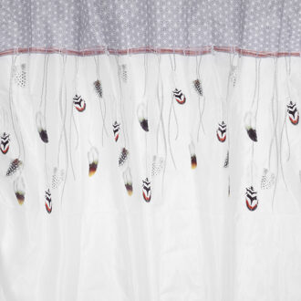 Douchegordijn Dreamer – 180 x 200 cm – Verzwaard – 100% Polyester - Multi