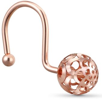 Douchegordijn Haken Ringen, Set Van 12 Decor, Metalen Roestvrij Voor Badkamer roos goud