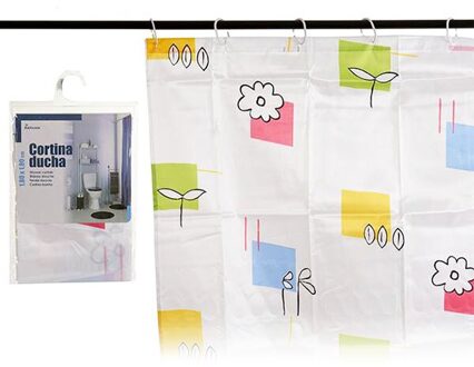 Douchegordijn Luxe Bloemen 180 Cm