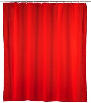 Douchegordijn Polyester - 180x200cm - Anti Schimmel - Rood