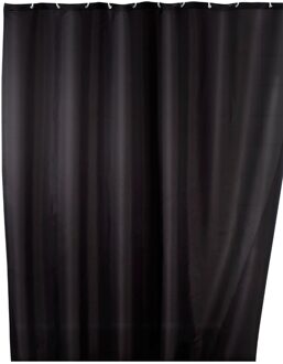 Douchegordijn Polyester - Anti Schimmel - 180x200cm - Zwart