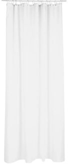 Douchegordijn - wit - polyester - 180 x 200 cm - inclusief ringen - Douchegordijnen