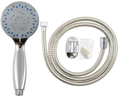 Douchekop 3 in 1 functie - met doucheslang 150 cm - Zilver - Douchekoppensets