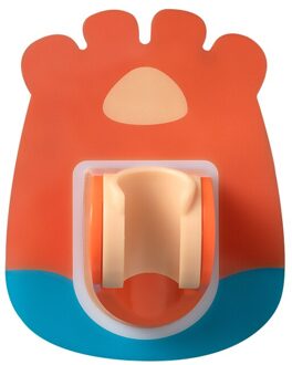 Douchekop Douche Houder Cartoon Zelfklevende Douchekop Muur Montagebeugel Voor Badkamer Rood