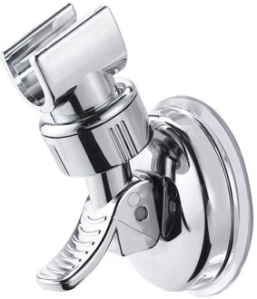 Douchekop Handset Houder Chrome Badkamer Wall Mount Verstelbare Zuig Beugel Professionele Q4
