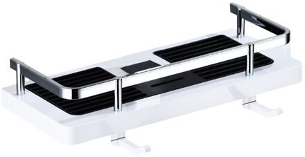 Douchekop Houder Douche Opslag Rack Organizer Badkamer Pole Planken Shampoo Tray Stand Enkele Tier Geen Boren Lifting Staaf 02