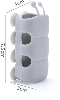 Douchekop Houder Herbruikbare Duurzaam Zuignap Mount Badkamer Rack Stand Badkamer Muur Rack Stand Badkamer Accessoires grijs