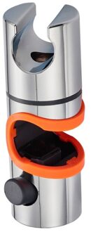 Douchekop Houder Verstelbare 24Mm Badkamer Douche Beugel Rack Herbruikbare Duurzame Verwijderbare Siliconen Bar Badkamer Accessoires Oranje