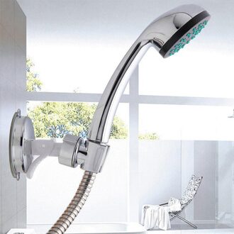 Douchekop Houder Voor Bad Bad Accessoires Douchekop Handset Houder Chrome Badkamer Wall Mount Verstelbare Zuig Beugel