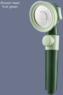 Douchekop Onder Druk Hoge Druk Waterbesparende Geperforeerde Gratis Beugel Slang Verstelbare Badkamer Douche Set Accessoires groen suit 1