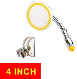Douchekop Verstelbare Waterbesparende Regen Handdouche Grote 6 Inch Hoge Druk Badkamer Regendouche Spa Douchekop 4 duim met houder