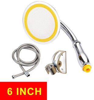Douchekop Verstelbare Waterbesparende Regen Handdouche Grote 6 Inch Hoge Druk Badkamer Regendouche Spa Douchekop 6 duim een reeks