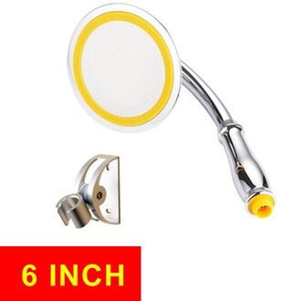 Douchekop Verstelbare Waterbesparende Regen Handdouche Grote 6 Inch Hoge Druk Badkamer Regendouche Spa Douchekop 6 duim met houder