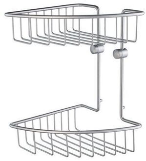 Douchekorf Smedbo Home Dubbel 20,7x20,7x29,5 Mat Chroom Mat-Chroom