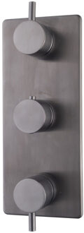 Douchekraan Inbouw Wiesbaden Caral Thermostatisch 3-Weg Gunmetal