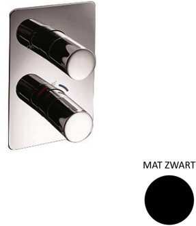 Douchekraan Sanimex Giulini Thermostatisch 2-weg Mat Zwart (Incl. Inbouwdeel)