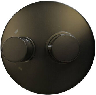 Douchekraan Sanimex Giulini Thermostatisch 2-weg Rond Mat Zwart (Incl. Inbouwdeel)
