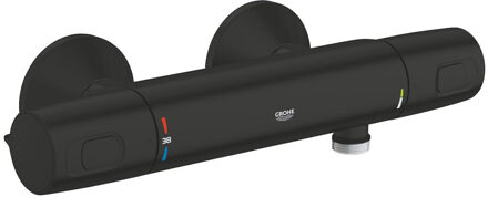 Douchekraan Thermostatisch GROHE Precision Trend New hoh 12 cm Mat Zwart Chroom