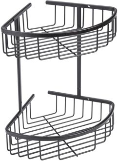 Doucherek Driehoek Tweelaags Zwart